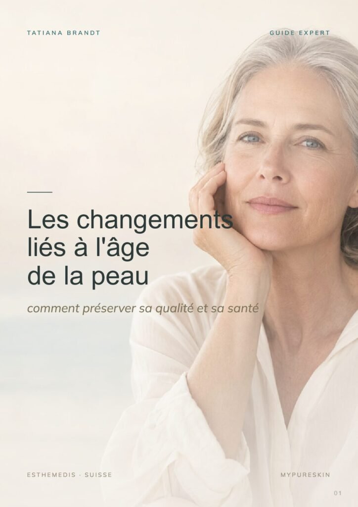 Couverture du guide « Les changements liés à l’âge de la peau » de Tatiana Brandt