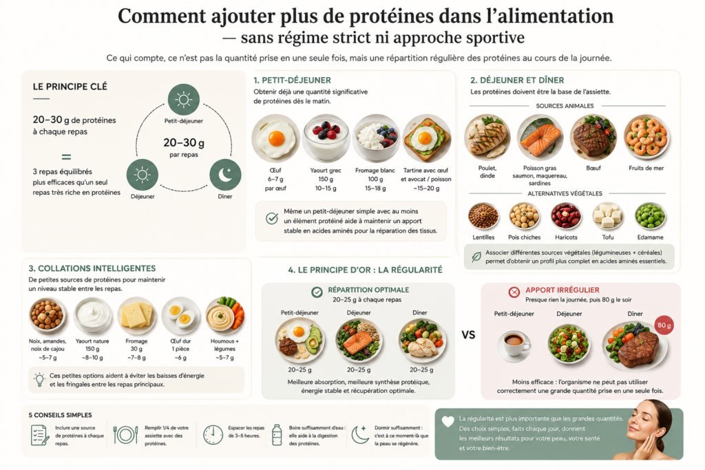 Infographie : comment ajouter plus de protéines dans son alimentation